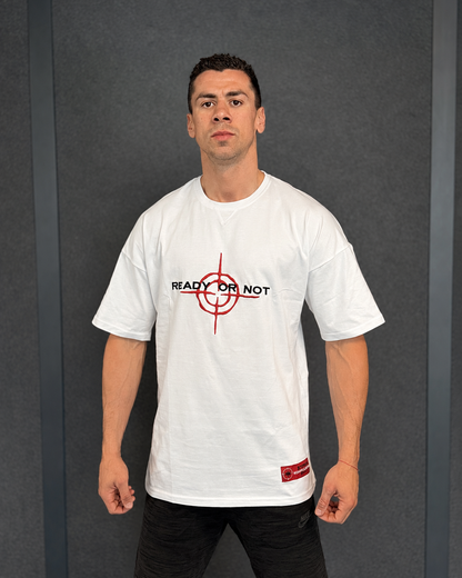 READY OR NOT T-SHIRT - WHITE